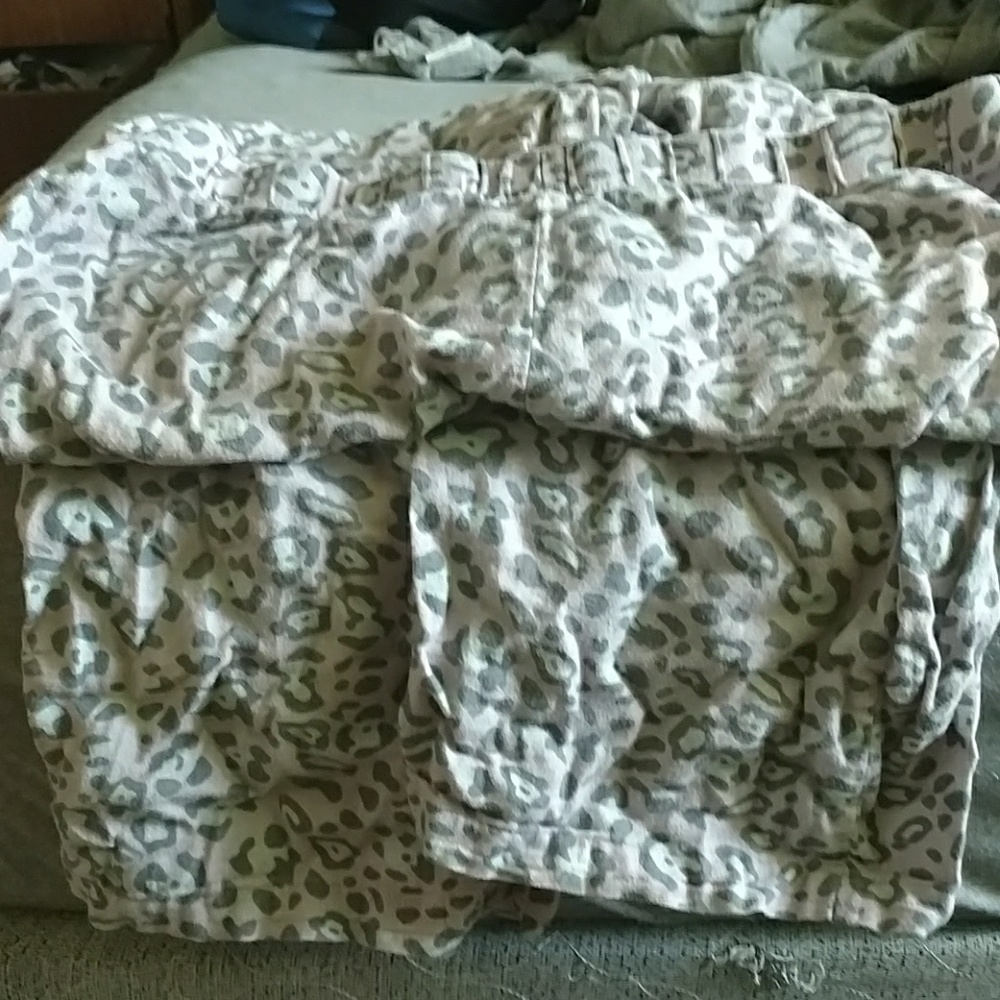 Leopard pajama bottoms